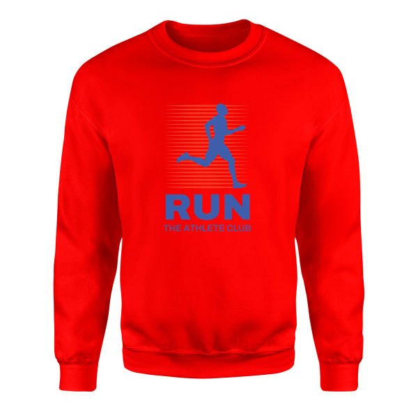 Run, The Athlete Club Sweatshirt M - Kırmızı