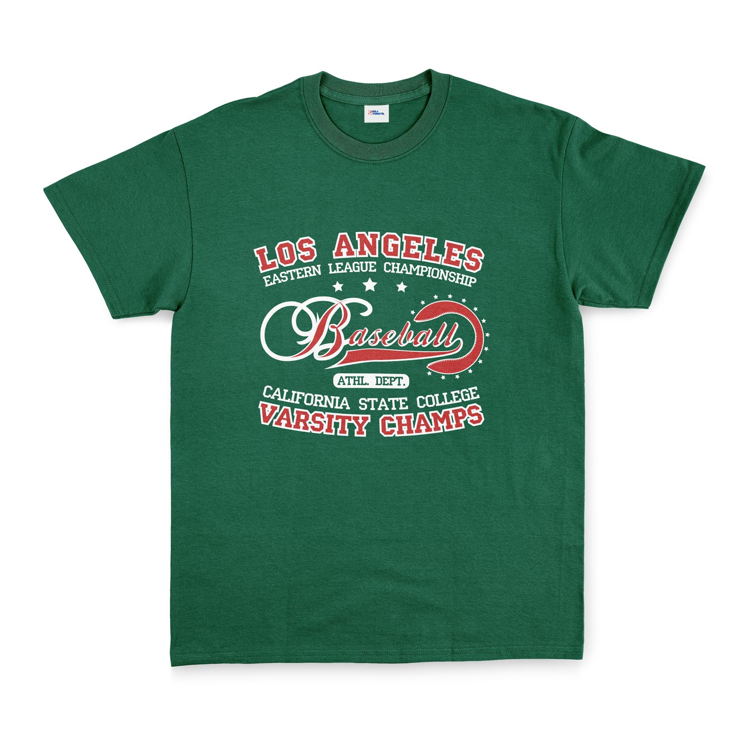 Los Angeles ELC Baseball Tişört M - Nefti Yeşili
