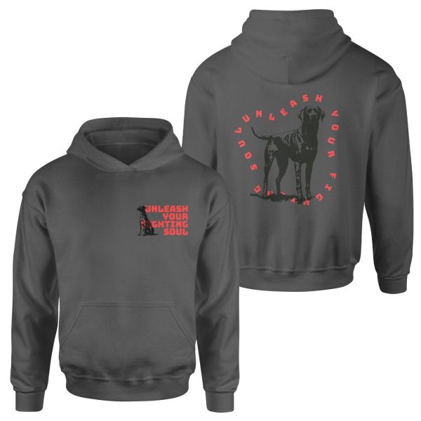 Unleash Your Fighting Soul | Dog Hoodie L - Füme