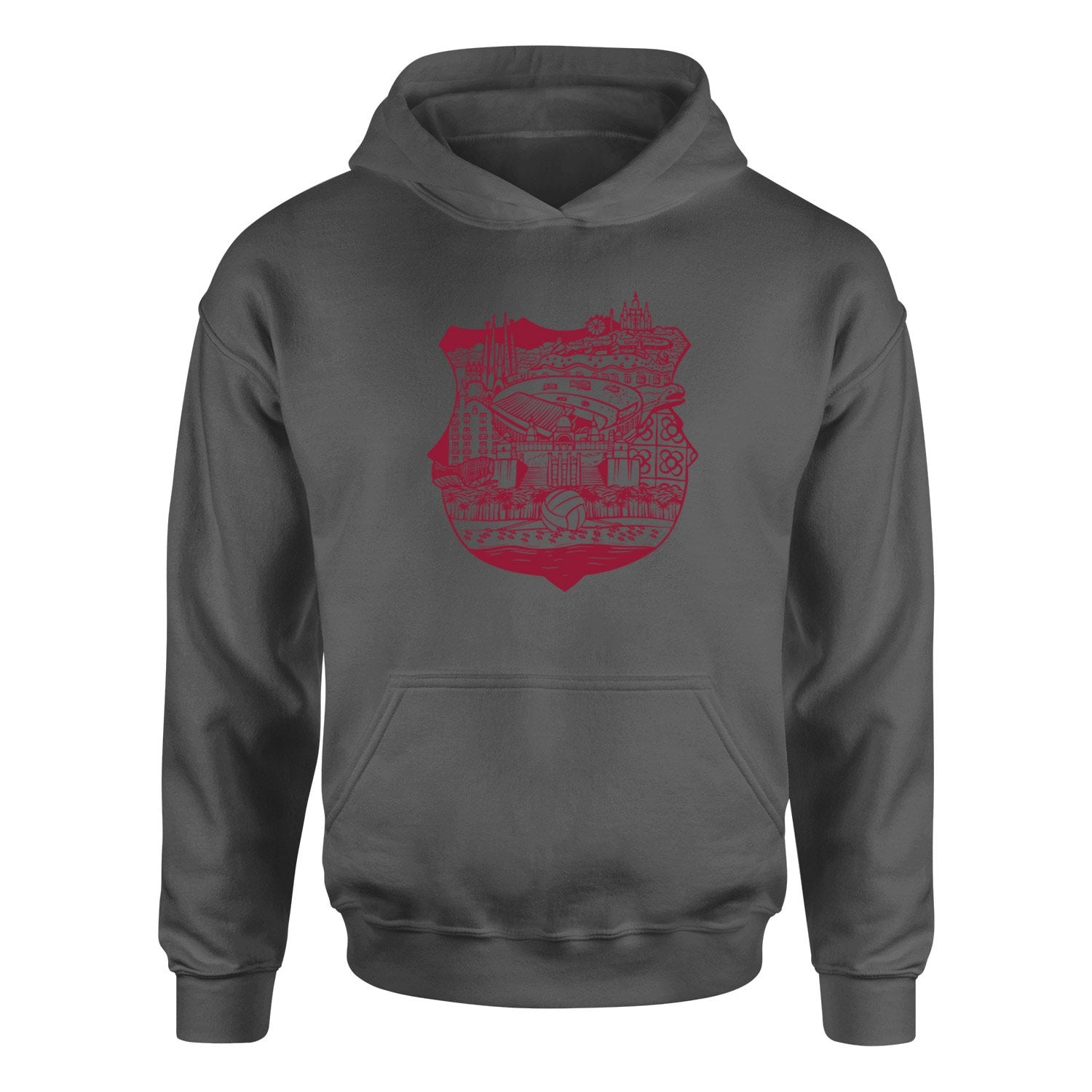 Barcelona City Hoodie S - Füme