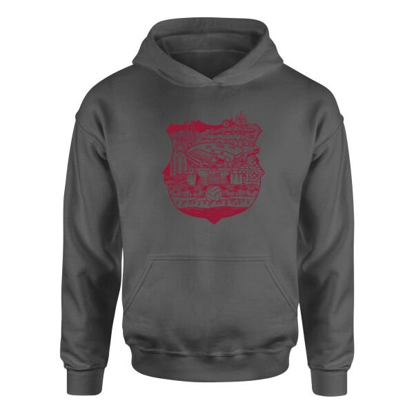 Barcelona City Hoodie S - Füme