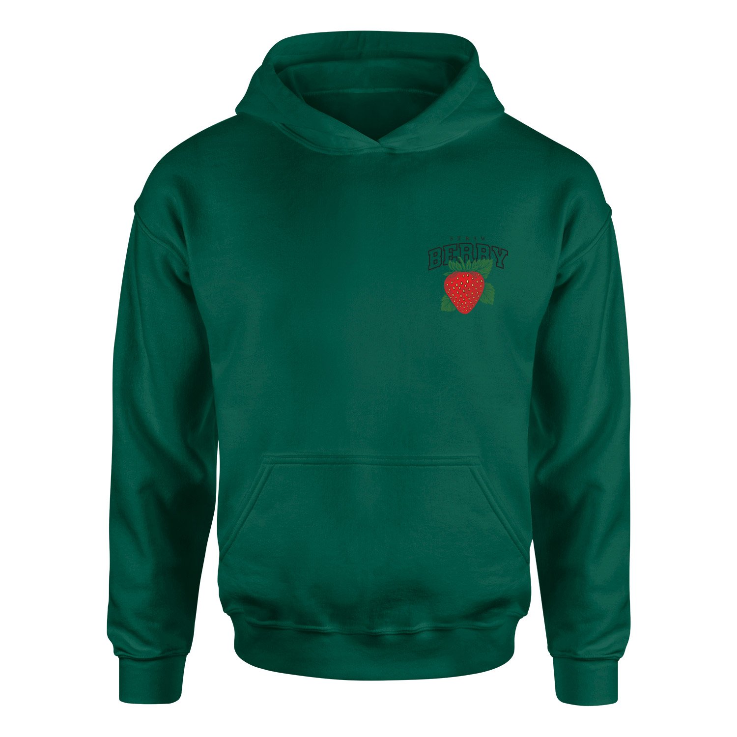 Strawberry Hoodie M - Nefti Yeşili