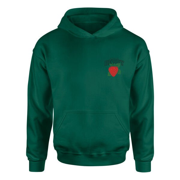 Strawberry Hoodie M - Nefti Yeşili