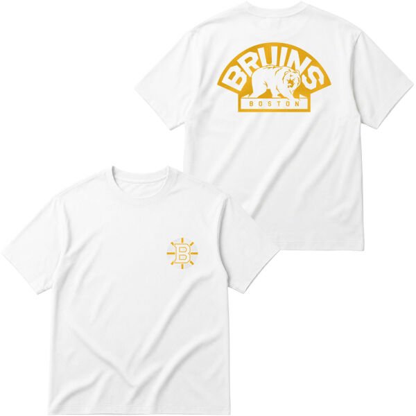 Boston Bruins Stanley Cup Edition Oversize Tişört M - Beyaz