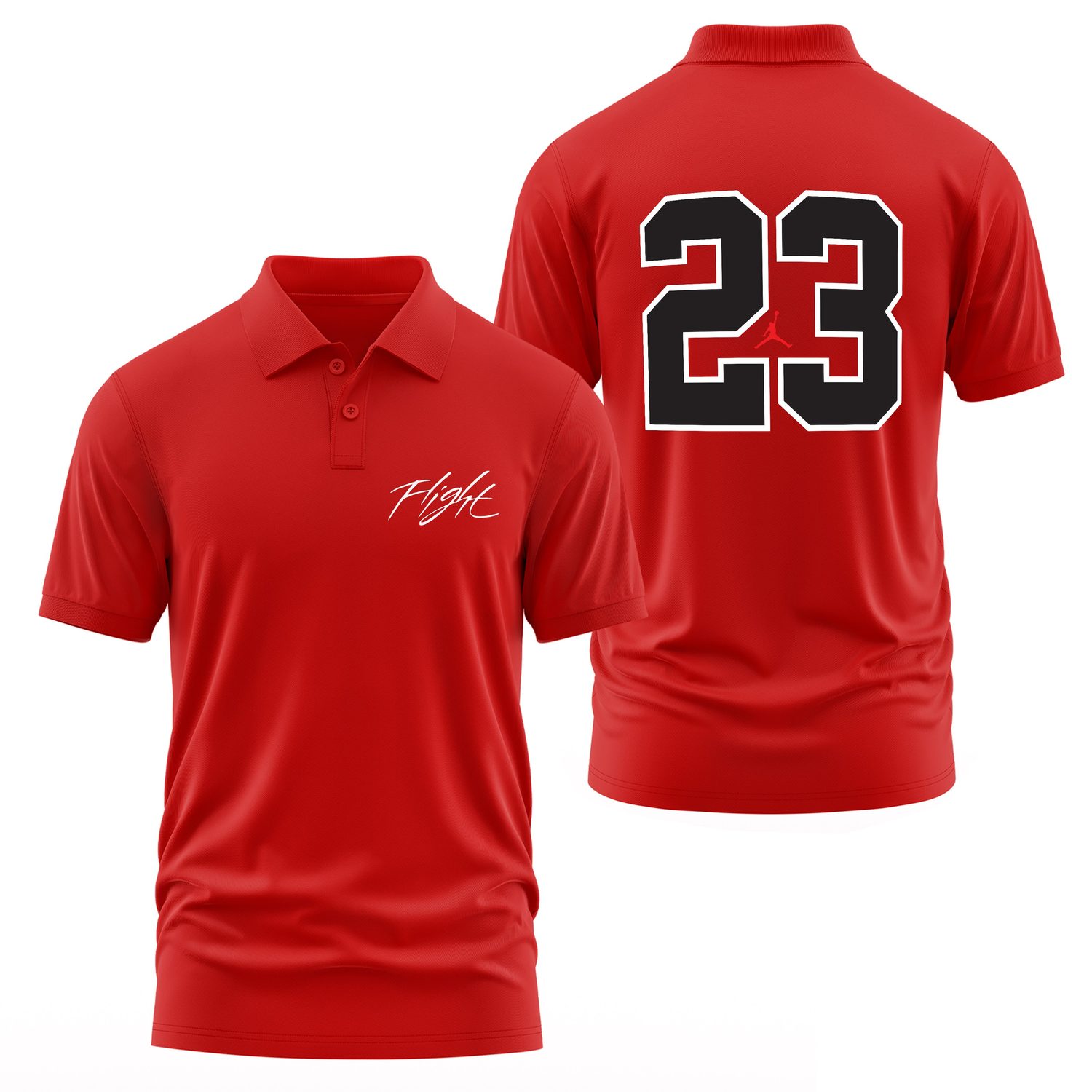 Air Jordan Flight Mode Polo Tişört L - Kırmızı