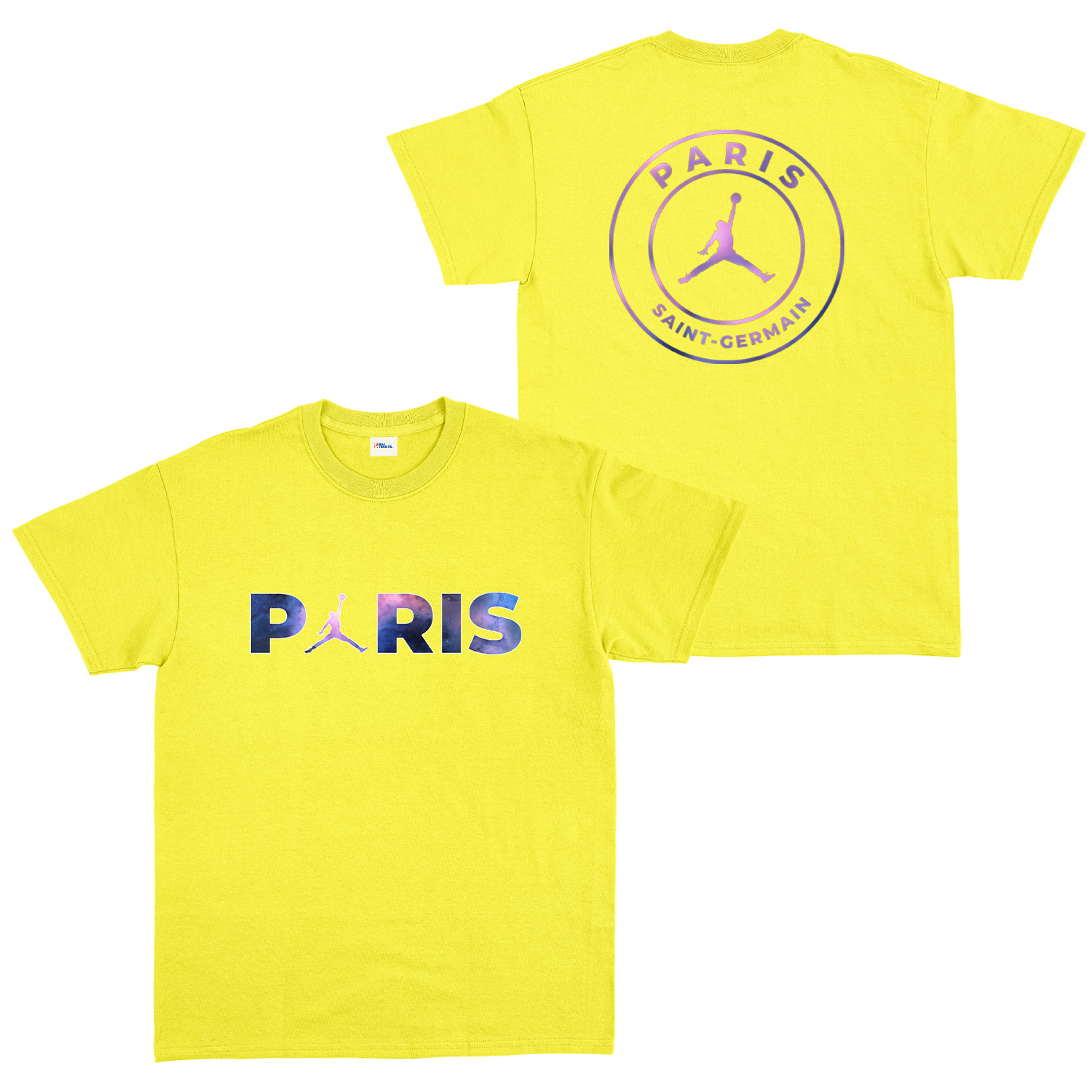 Air Jordan x Paris Saint Germain Space ED Tişört XXL - Sarı