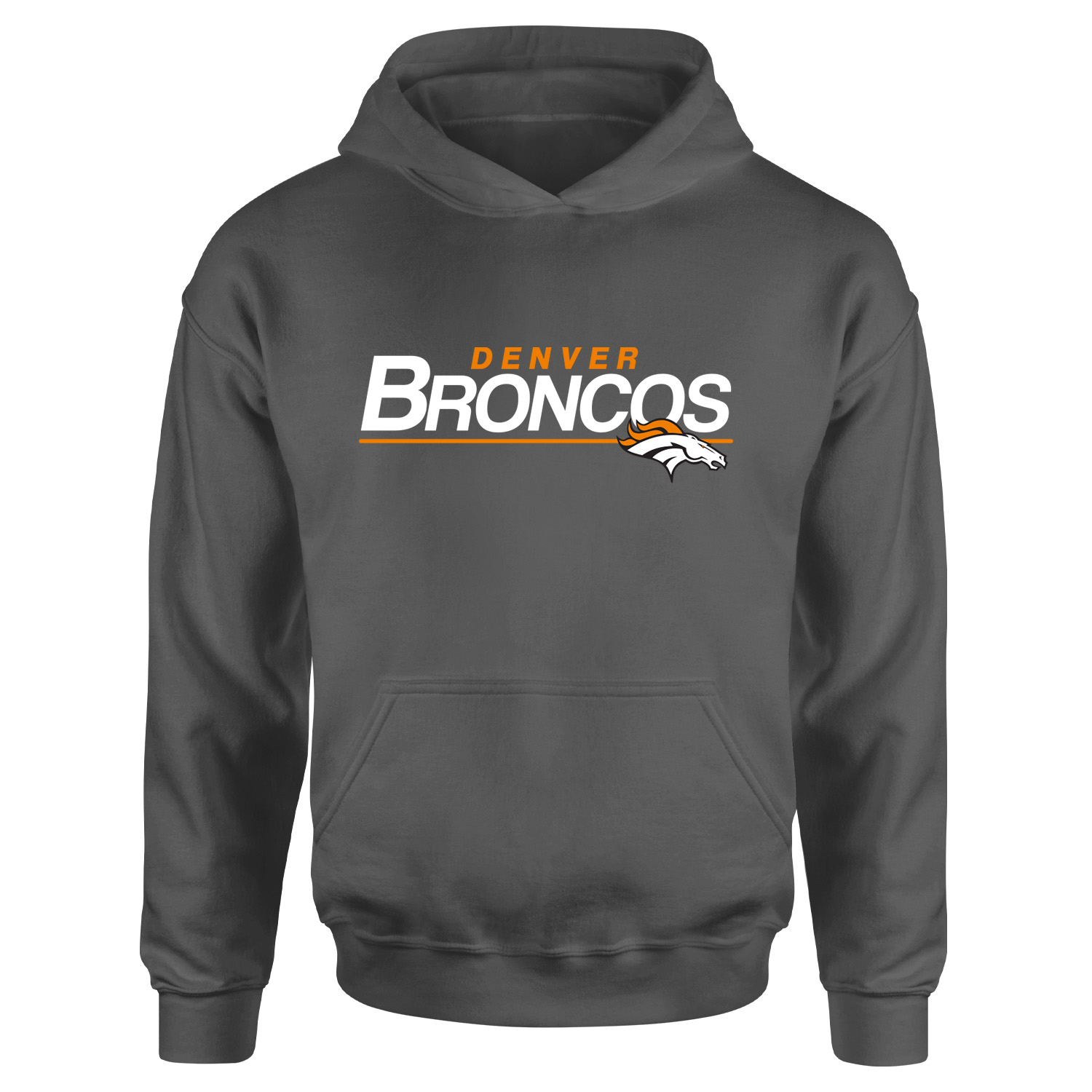 Denver BRONCOS Hoodie S - Füme