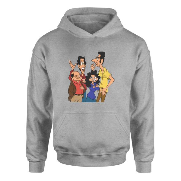 Friends of Seinfeld Hoodie S - Gri