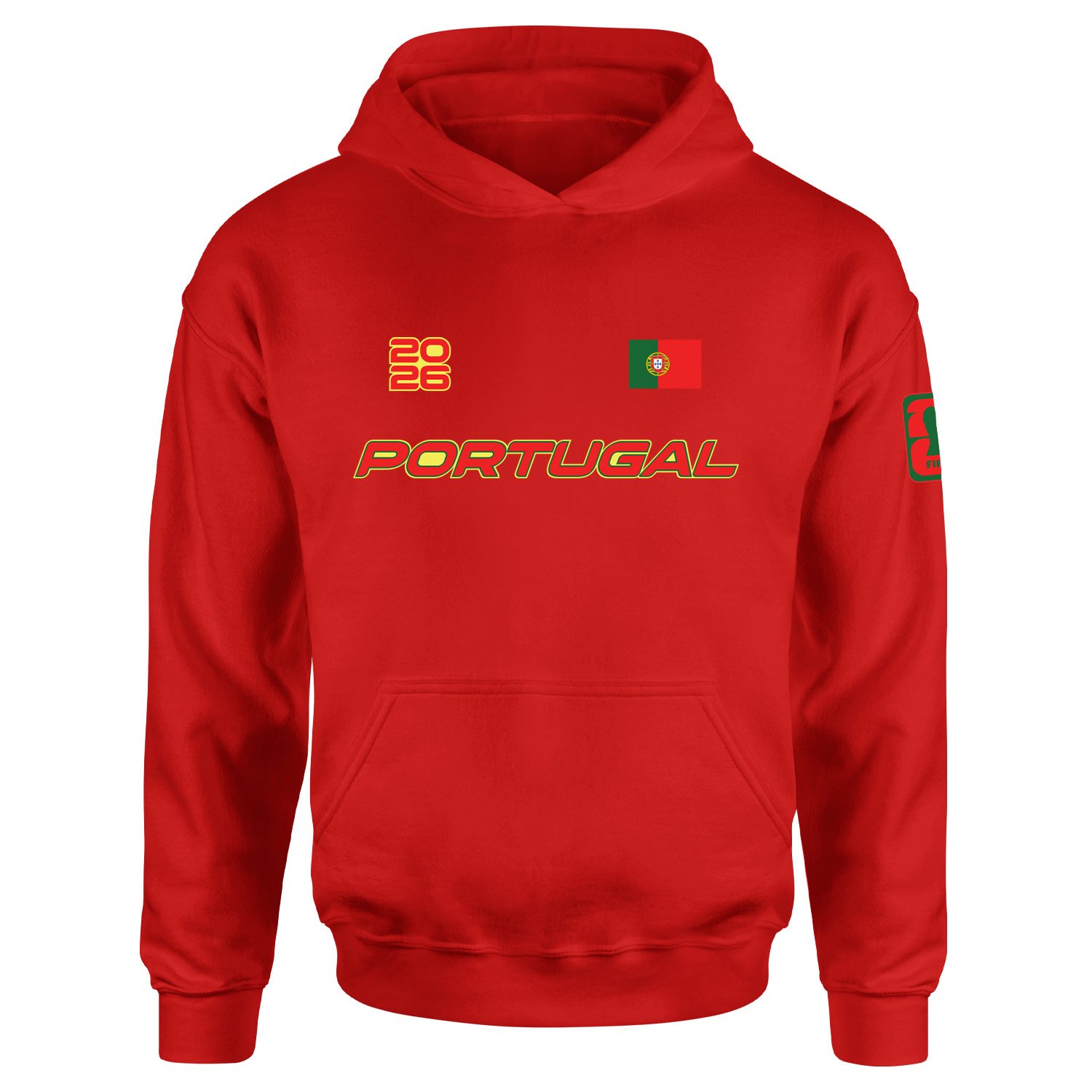 Portekiz 2026 Hoodie S - Kırmızı