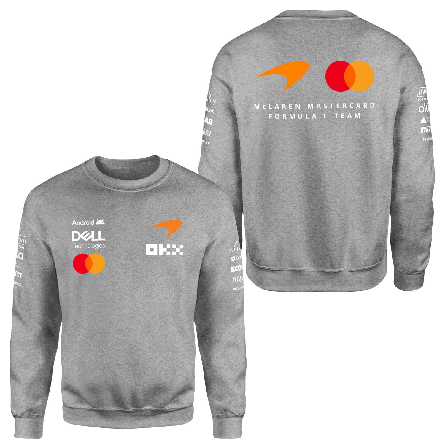 McLaren Racing 2026 Teamline Sweatshirt M - Gri