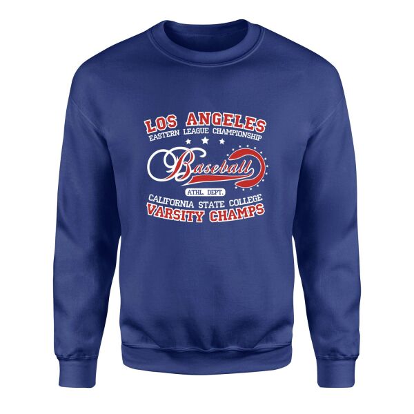 Los Angeles ELC Baseball Sweatshirt M - İndigo Mavisi