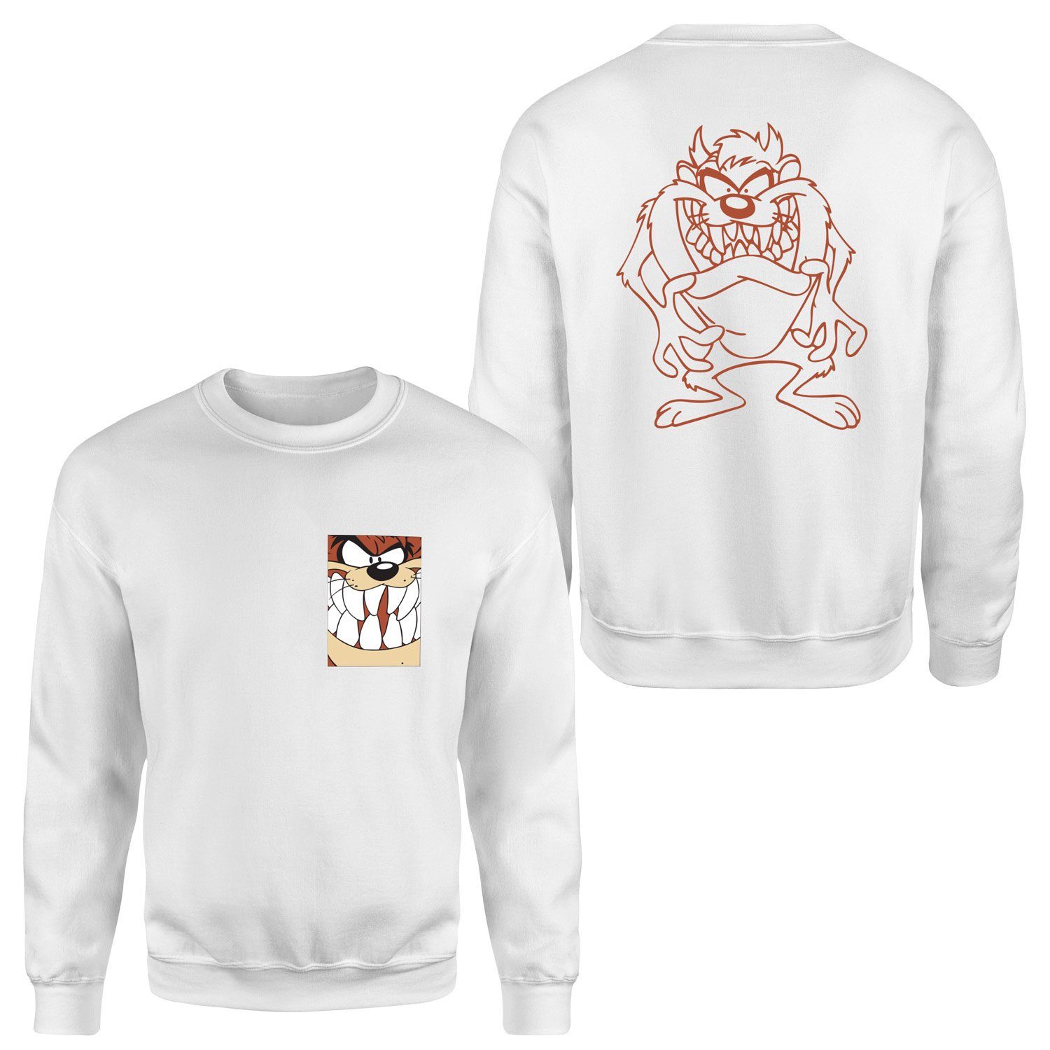 Tazmanya Canavarı Sweatshirt S - Beyaz