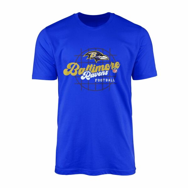 Baltimore Ravens Purple Thunder Tişört S - Mavi
