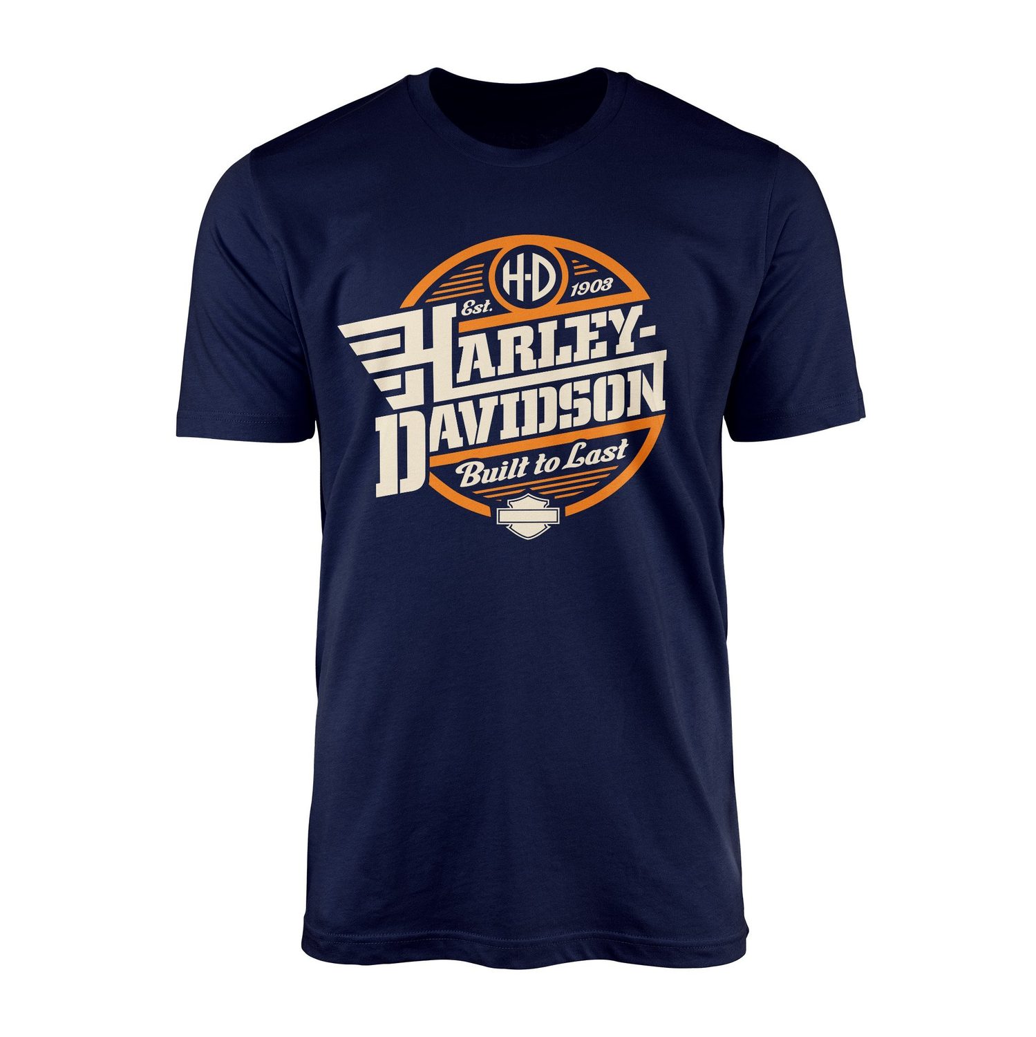 Harley-Davidson Built to Last Tişört S - İndigo Mavisi