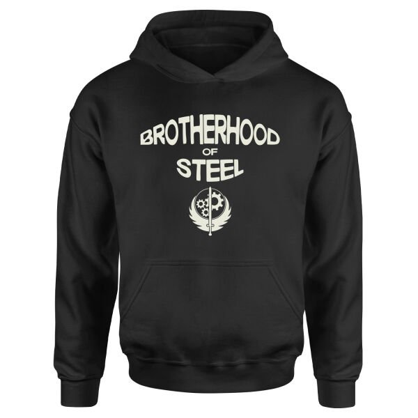 Brotherhood of Steel Hoodie S - Siyah