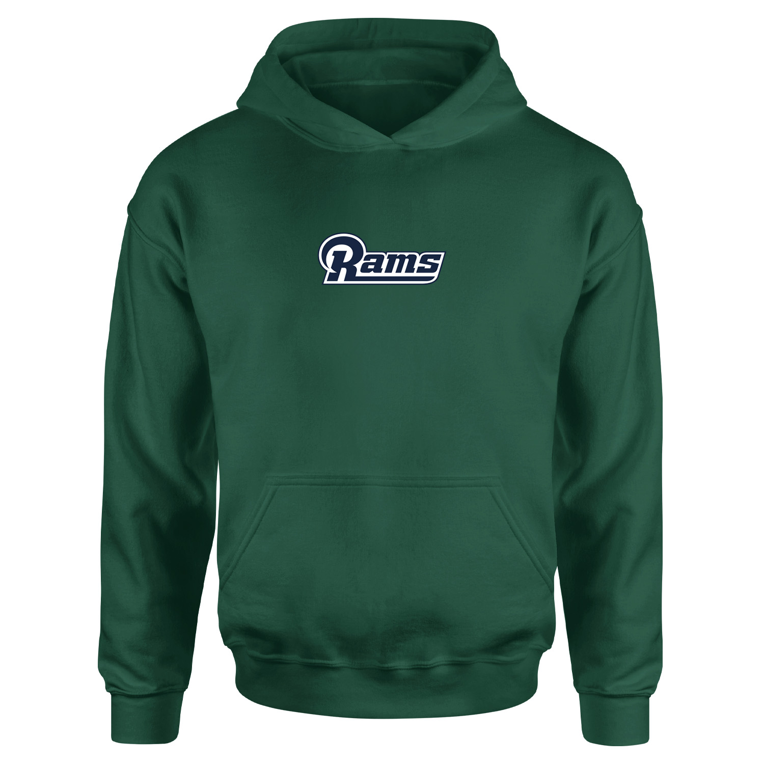 LA RAMS Vintage Iconic Hoodie M - Nefti Yeşili
