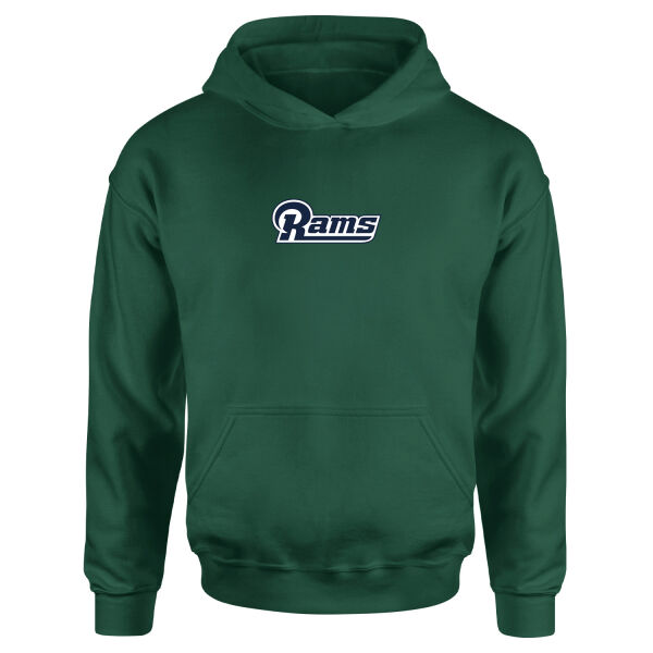 LA RAMS Vintage Iconic Hoodie M - Nefti Yeşili