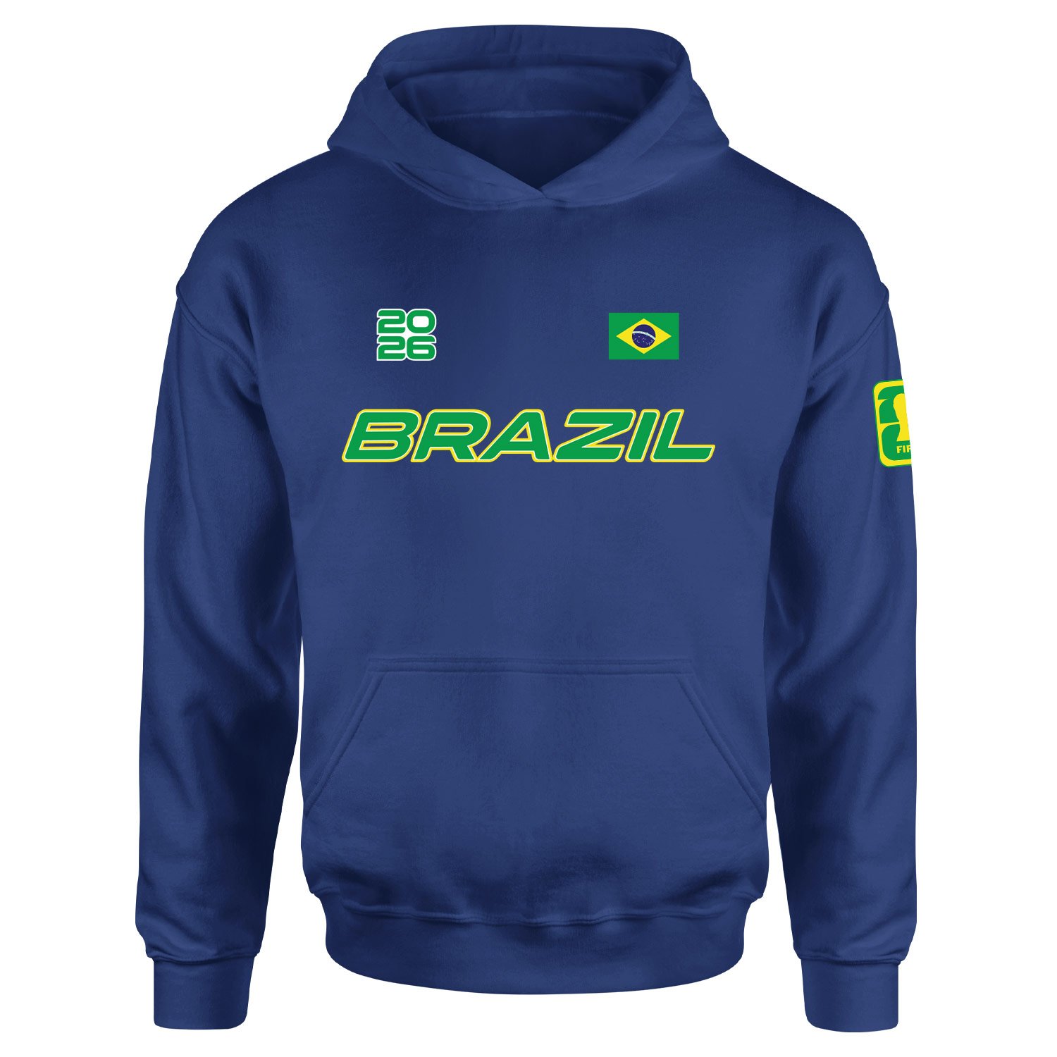 Brezilya 2026 Hoodie S - İndigo Mavisi