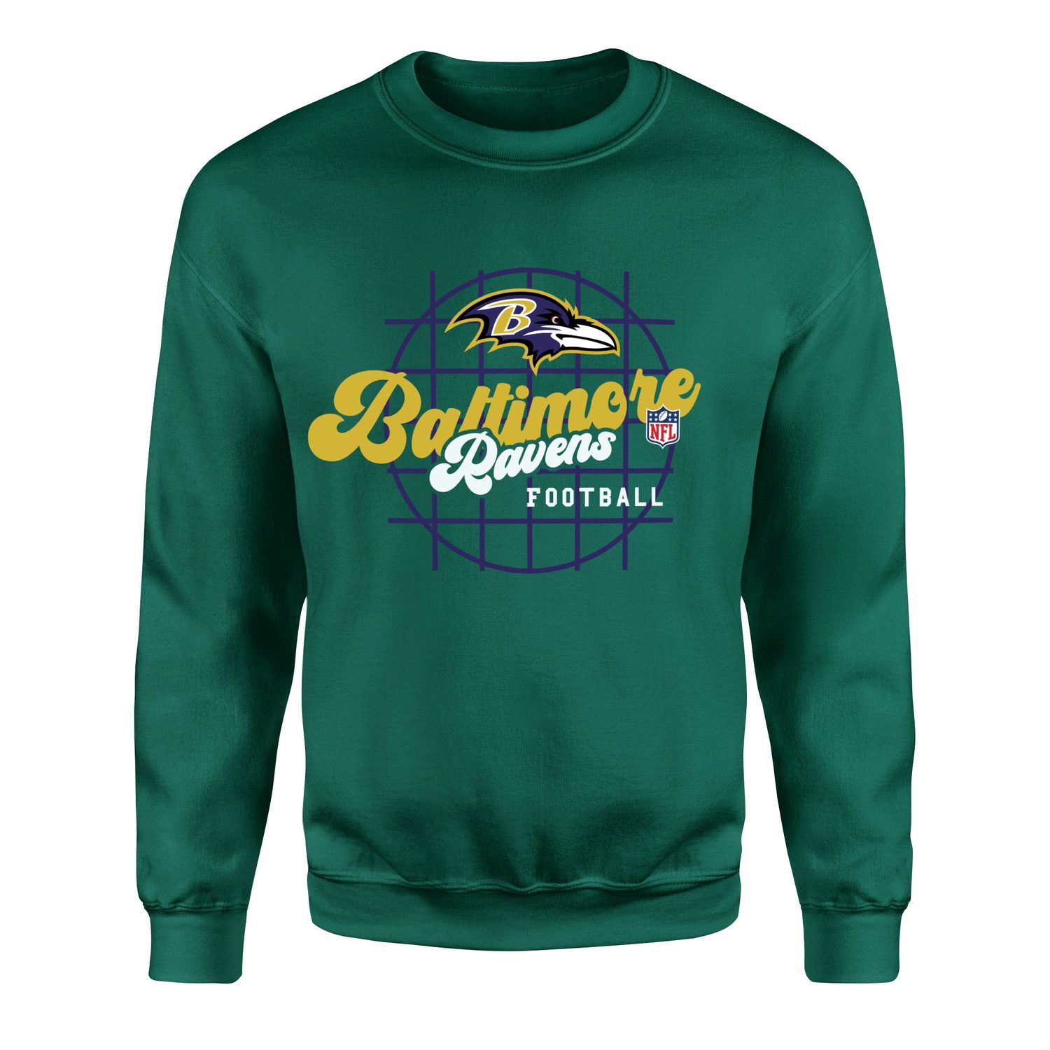 Baltimore Ravens Purple Thunder Sweatshirt L - Nefti Yeşili