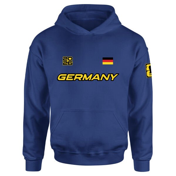 Almanya 2026 Hoodie L - İndigo Mavisi