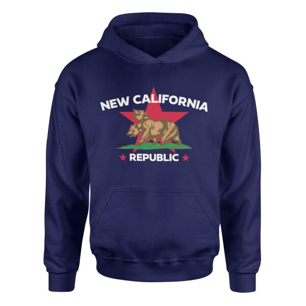 New California Republic Premium Hoodie S - İndigo Mavisi