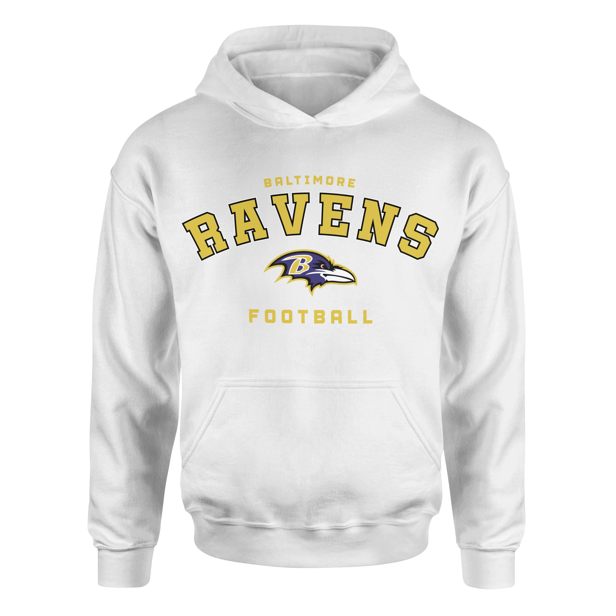 Baltimore Ravens Football 24 Hoodie M - Beyaz
