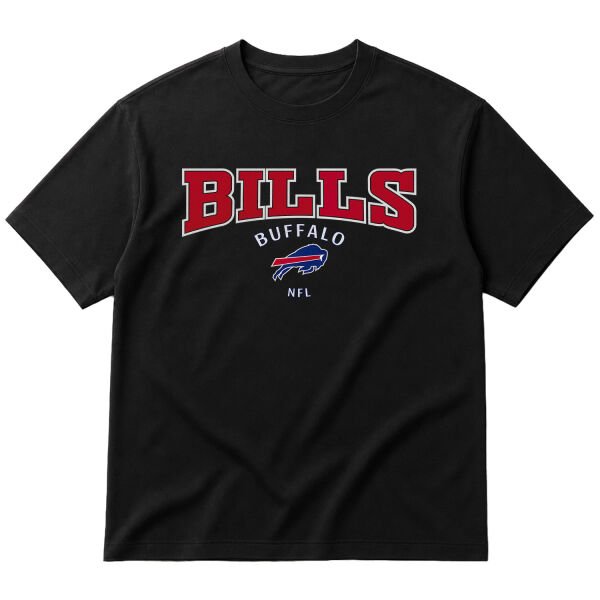 Buffalo Bills NFL Oversize Tişört S - Siyah