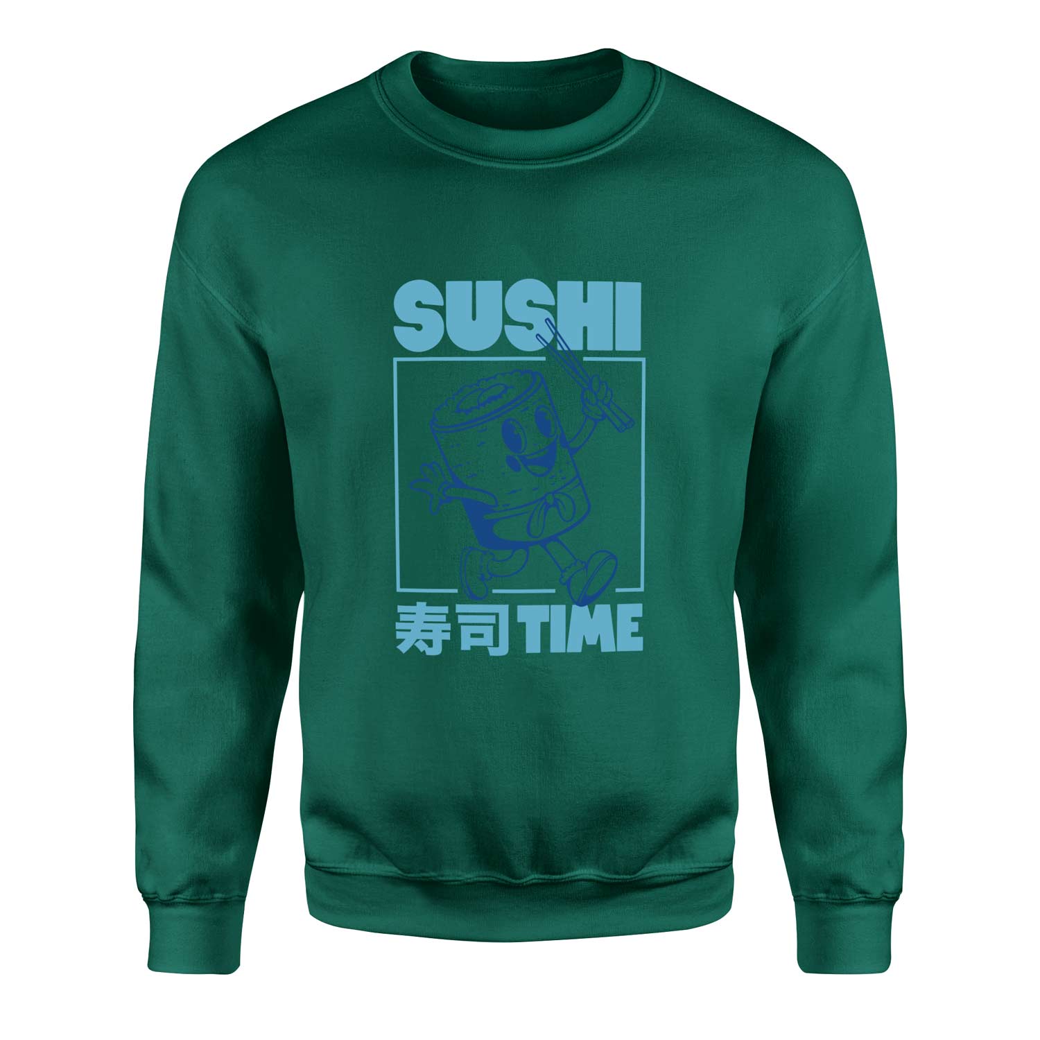 Sushi Time Sweatshirt L - Nefti Yeşili