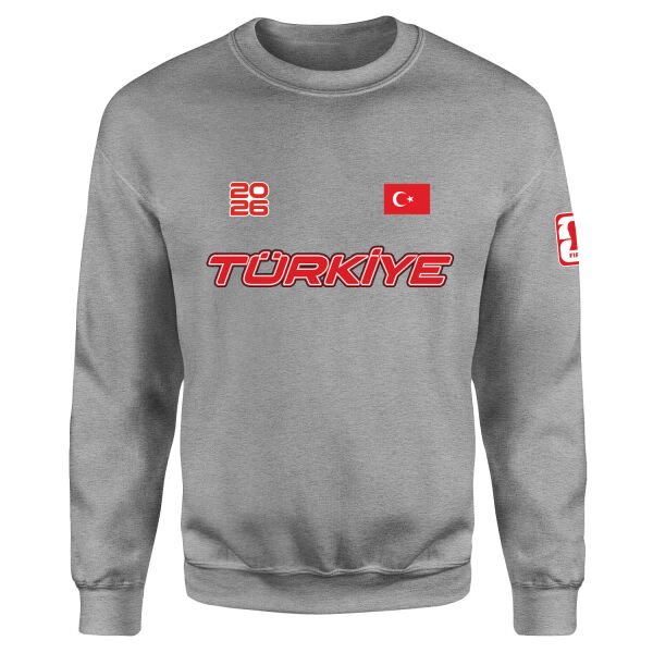 Türkiye 2026 Sweatshirt S - Gri