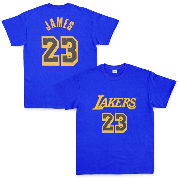LeBron James 23 Lakers Black Tişört M - Mavi