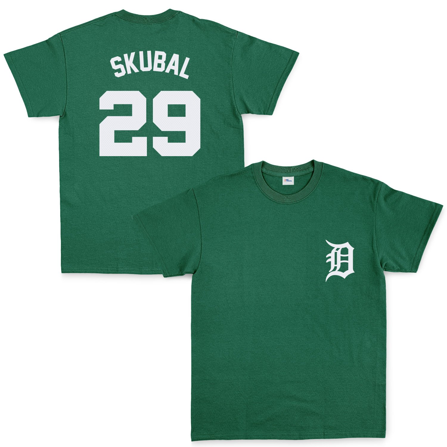 Tarik Skubal 29 Detroit Tigers Jersey Tişört XL - Nefti Yeşili