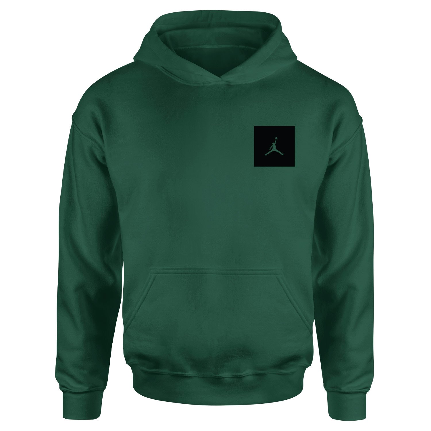 Air Jordan Black Patch Hoodie S - Nefti Yeşili