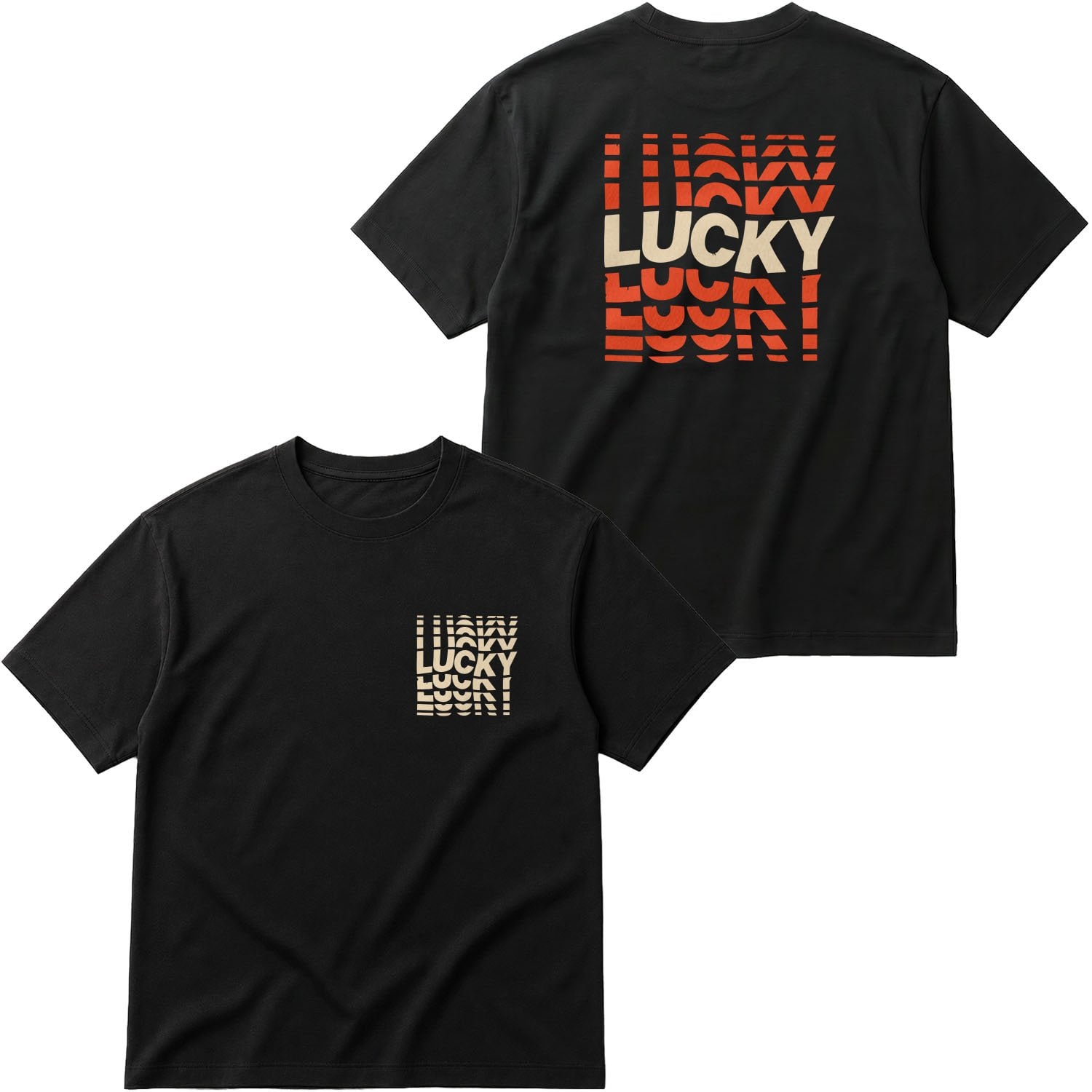 Lucky Oversize Tişört S - Siyah