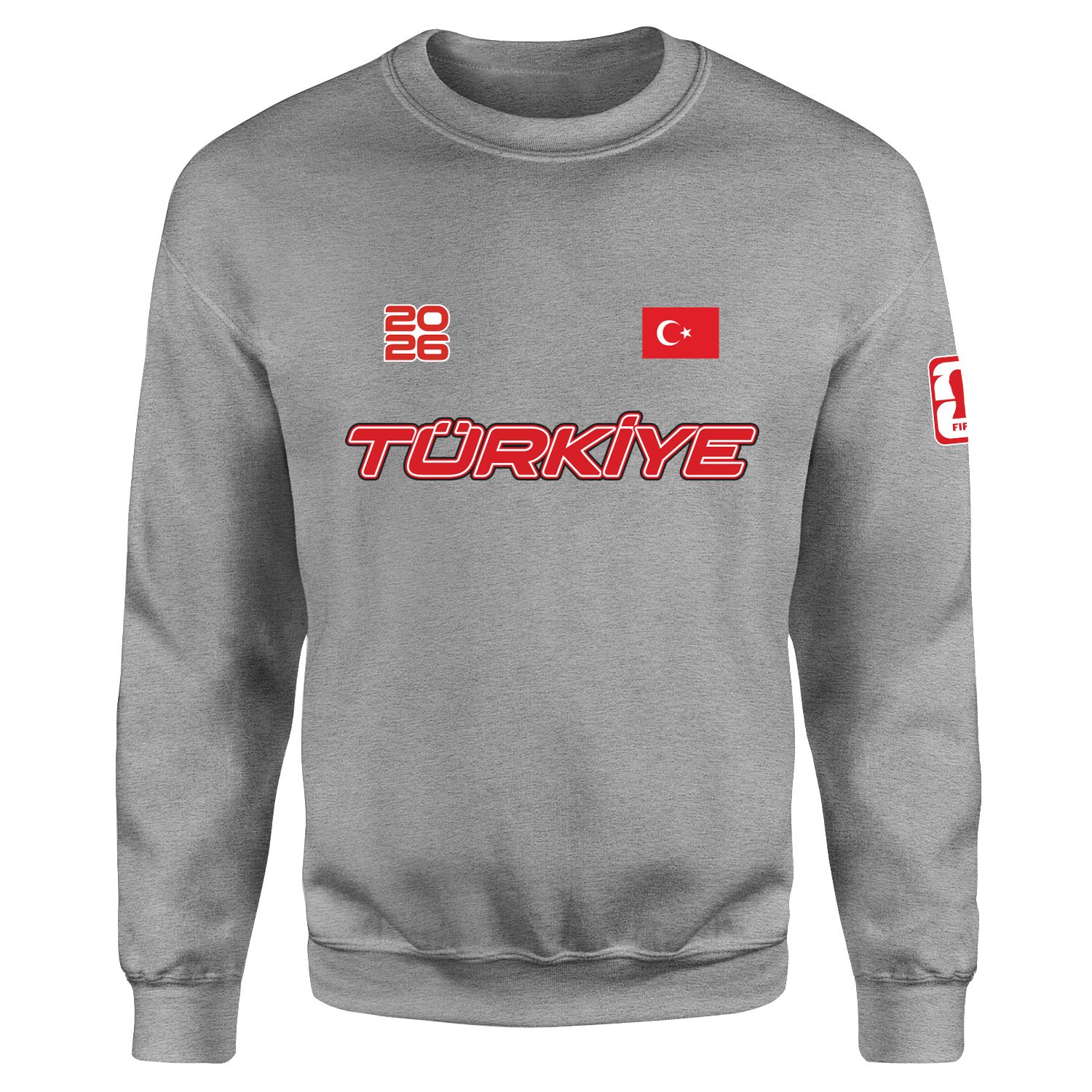 Türkiye 2026 Sweatshirt M - Gri