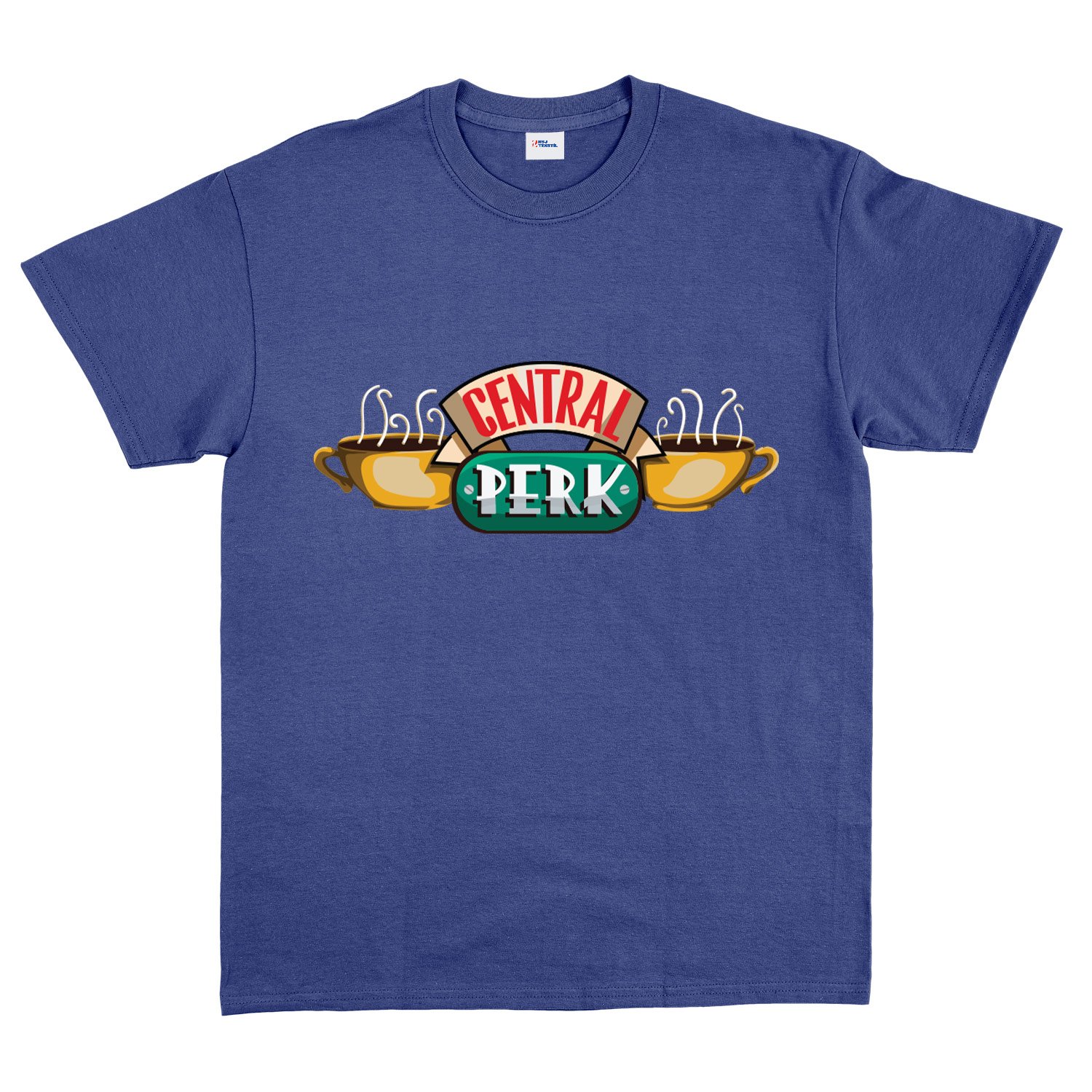 Central Perk Tişört L - İndigo Mavisi