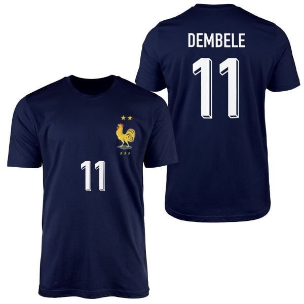 Ousmane Dembele | Fransa 2024 Forma Tişört M - İndigo Mavisi