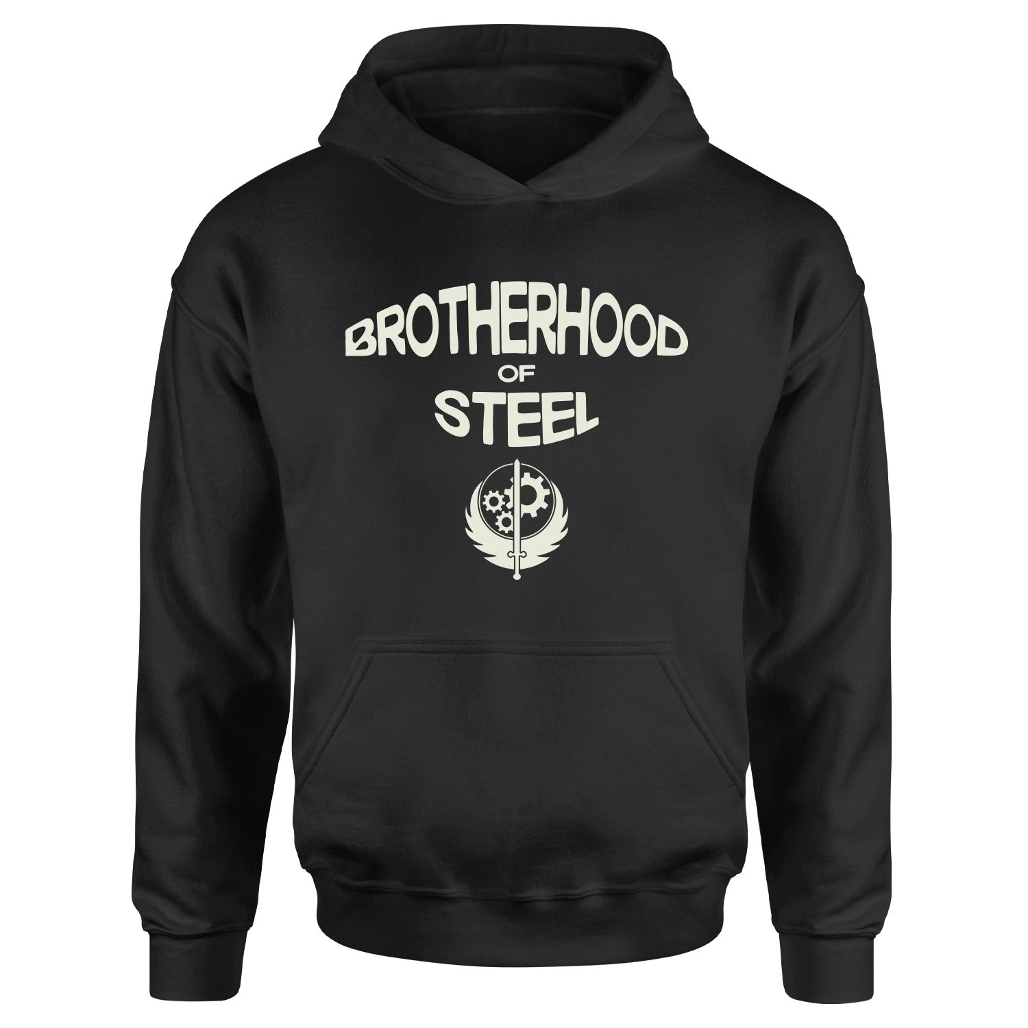 Brotherhood of Steel Hoodie XL - Siyah