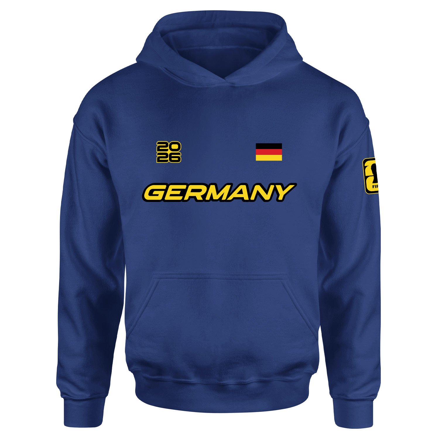 Almanya 2026 Hoodie XXL - İndigo Mavisi