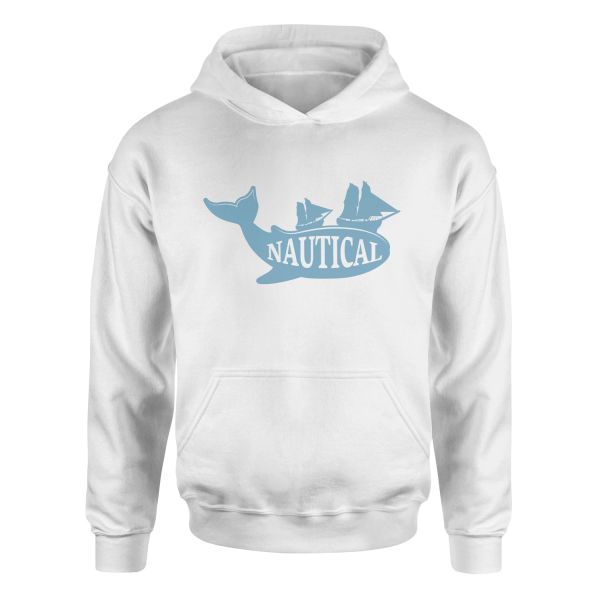 Nautical Denizci Hoodie S - Beyaz