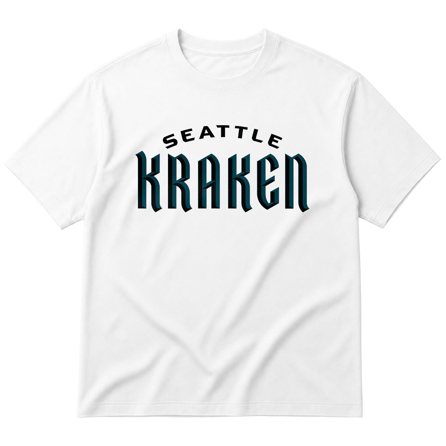 Seattle Kraken Oversize Tişört L - Beyaz