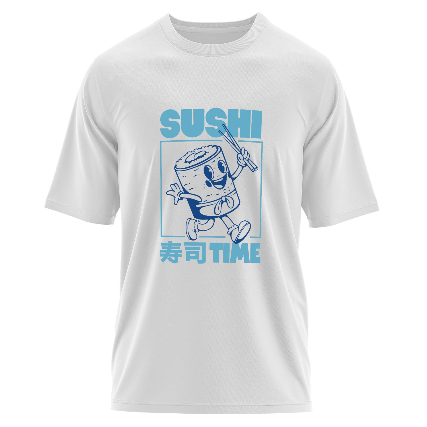 Sushi Time Oversize Tişört XL - Beyaz