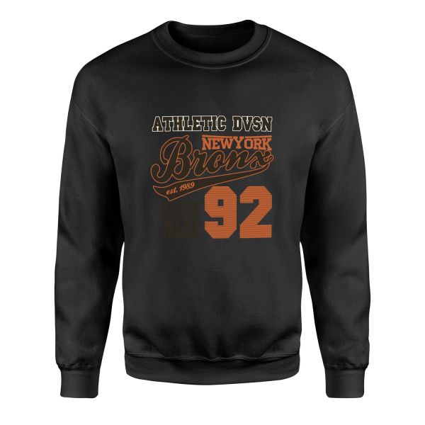 Athletic DVSN Bronx NY Sweatshirt XL - Siyah
