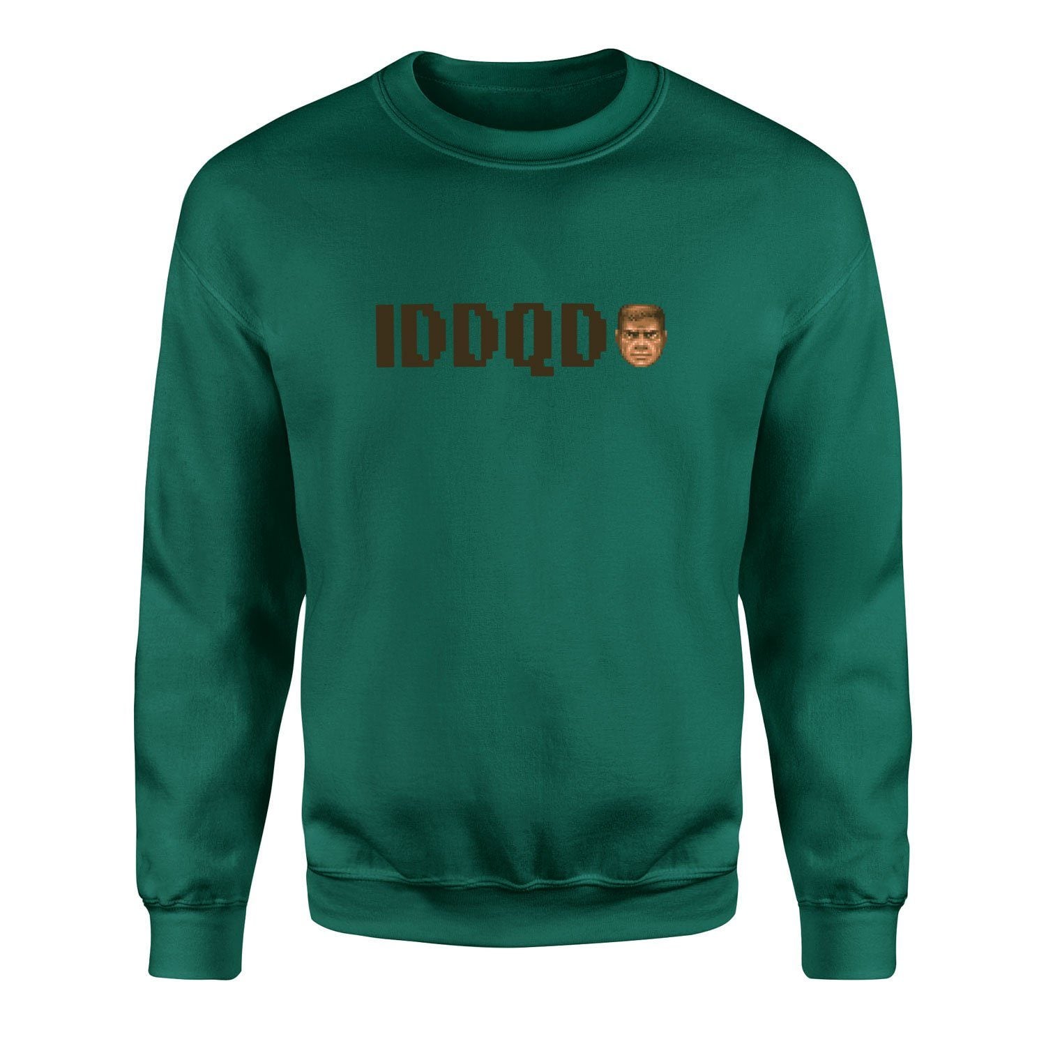 IDDQD | DOOM Sweatshirt M - Nefti Yeşili