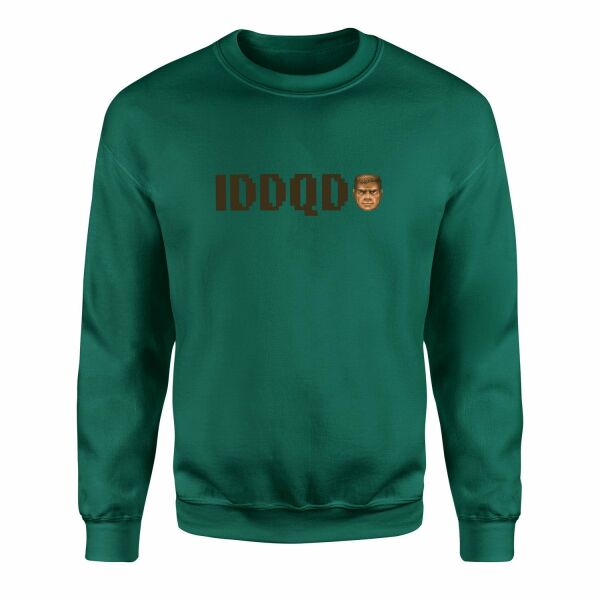 IDDQD | DOOM Sweatshirt M - Nefti Yeşili