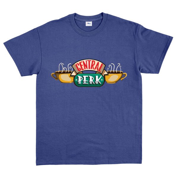 Central Perk Tişört XL - İndigo Mavisi