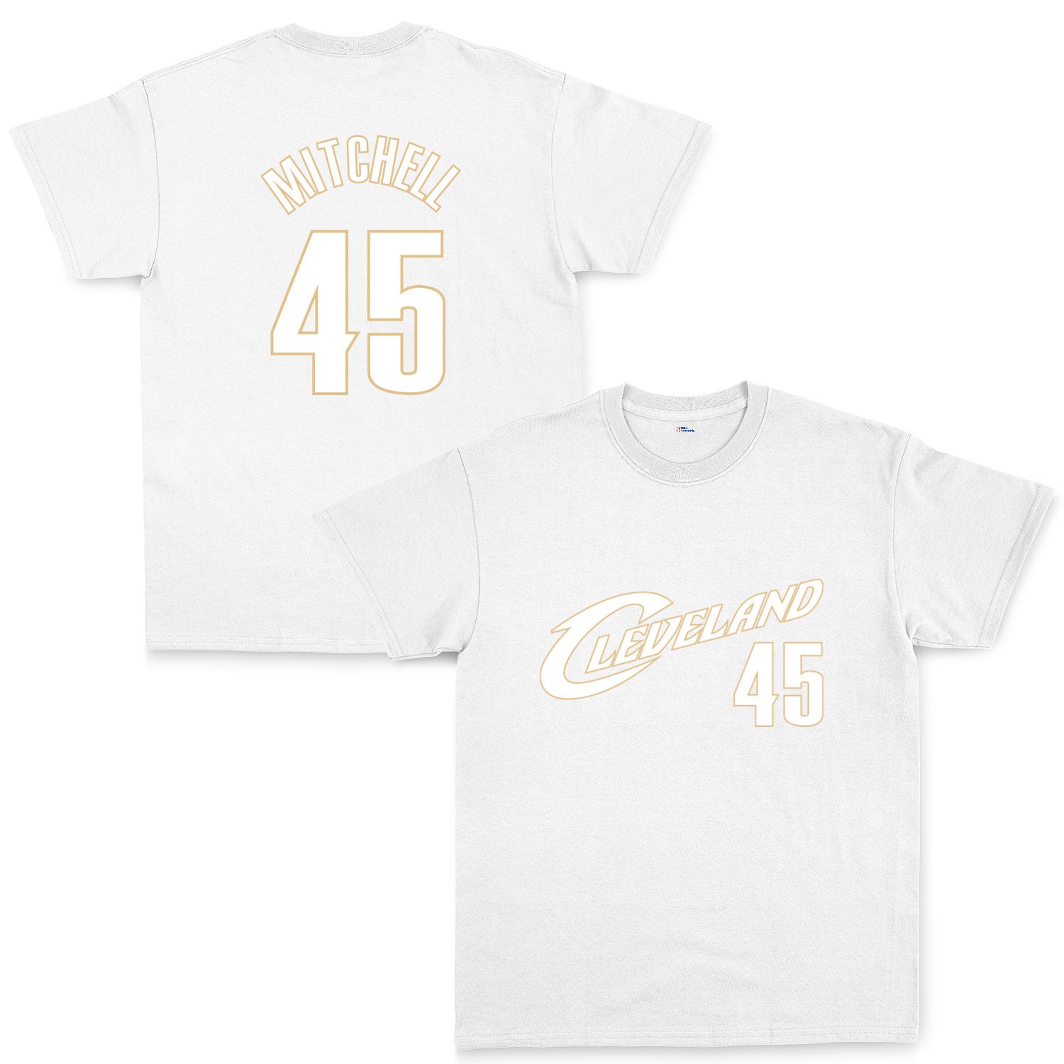 Donovan Mitchell Cleveland 45 Forma Tişört XL - Beyaz