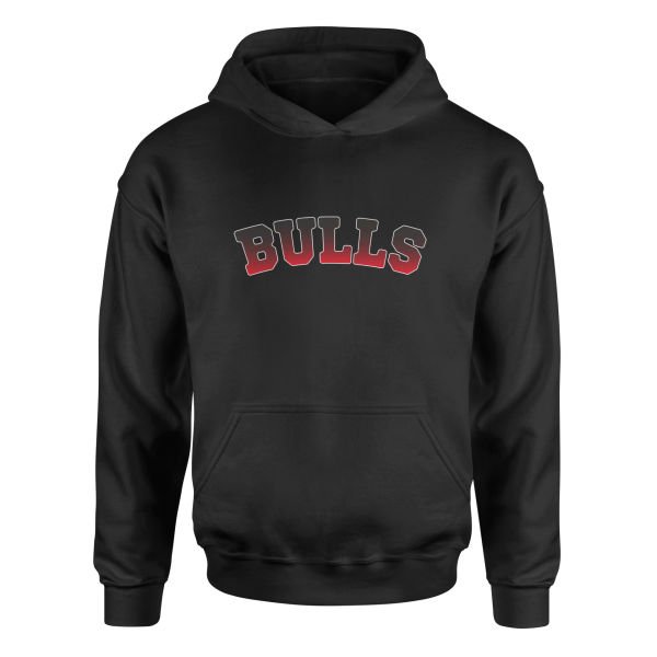 Bulls Arch Hoodie S - Siyah