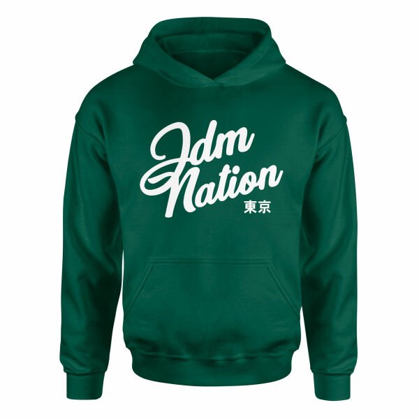 JDM Nation Hoodie XL - Nefti Yeşili