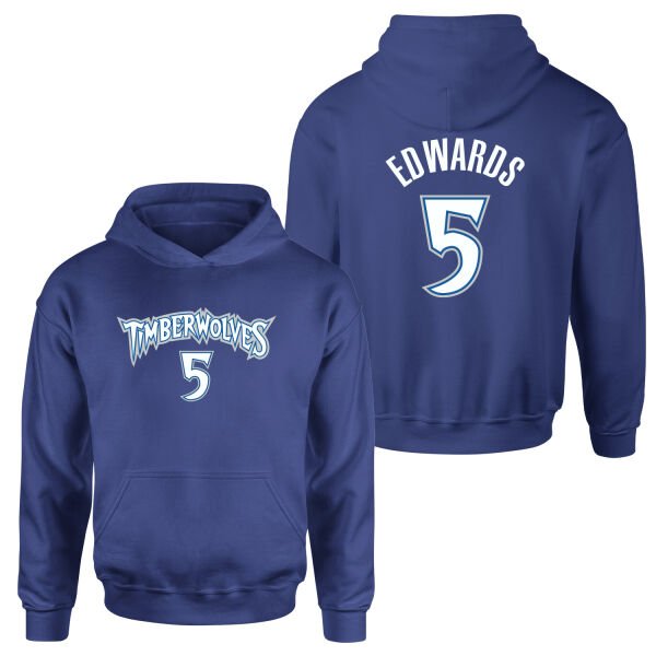 Anthony Edwards Minnesota Forma Hoodie S - İndigo Mavisi
