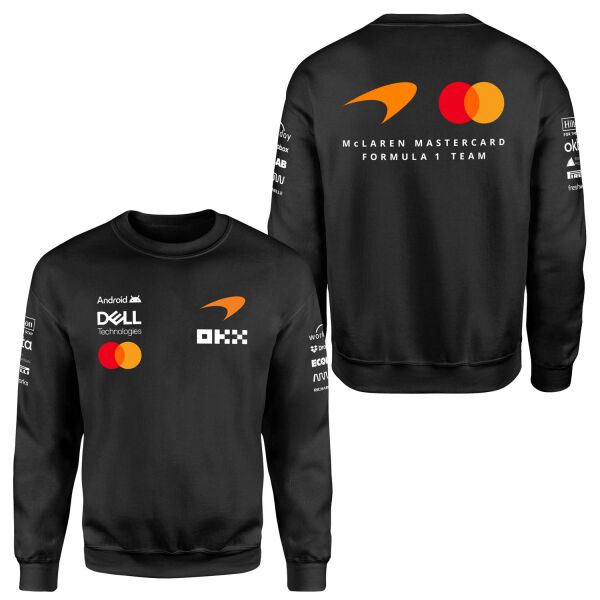 McLaren Racing 2026 Teamline Sweatshirt M - Siyah